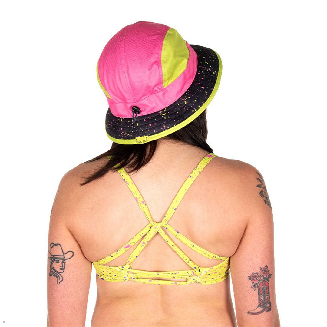 Pit Viper 1993 Splatter Bikini Top Yellow | UK YIEFSD-942