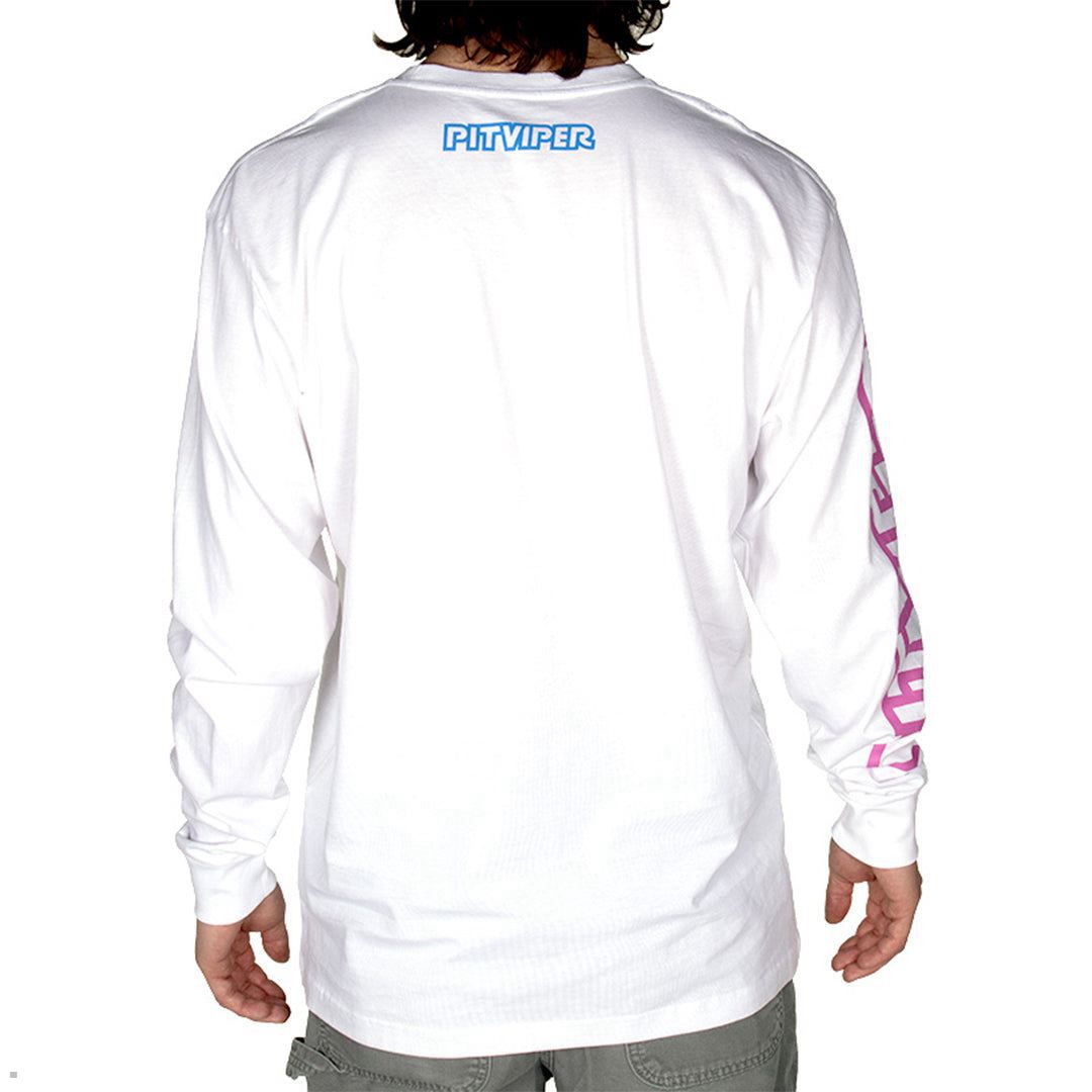 Pit Viper Big Air Long Sleeve Shirts White | UK CBXAUO-243