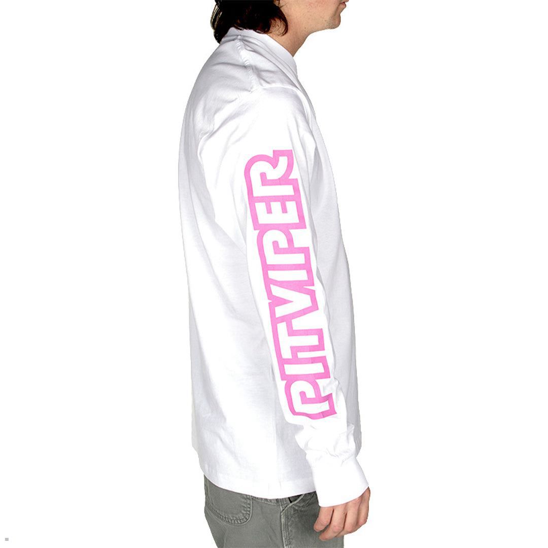 Pit Viper Big Air Long Sleeve Shirts White | UK CBXAUO-243