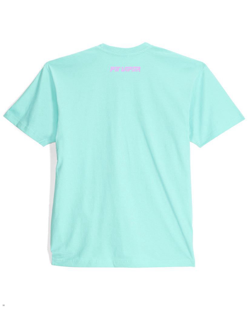 Pit Viper Copacabana Mini Fangs Mint T-Shirts Turquoise | UK WUDMCR-987