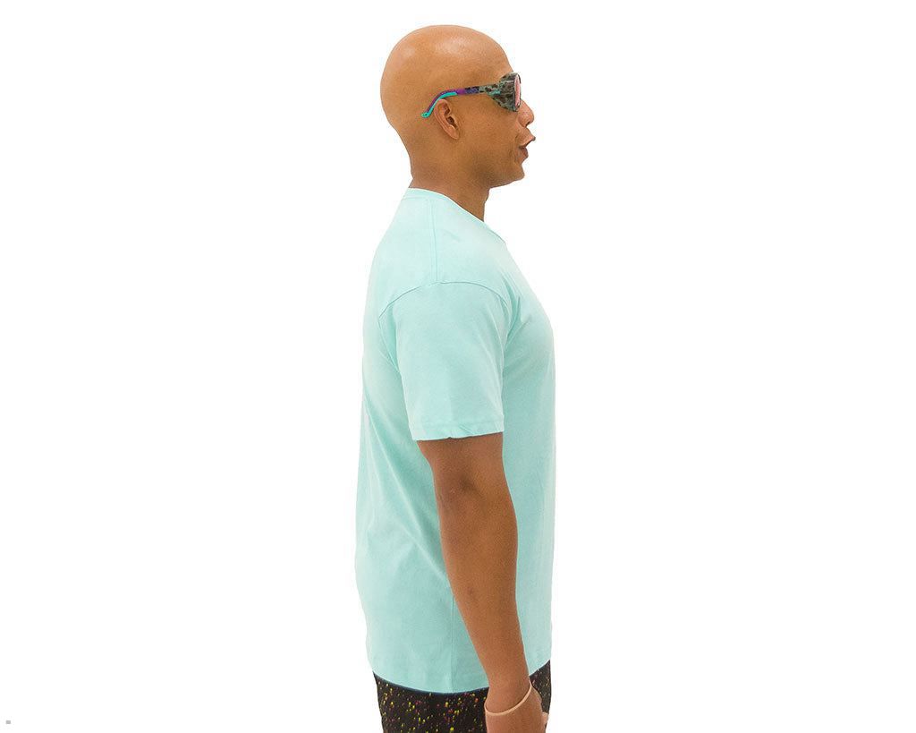 Pit Viper Ellipticals T-Shirts Turquoise | UK PWHJGA-314