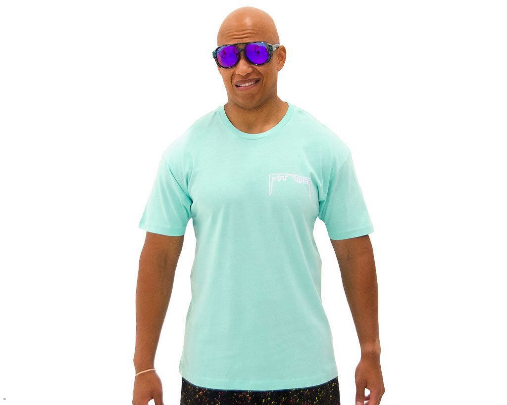 Pit Viper Ellipticals T-Shirts Turquoise | UK PWHJGA-314