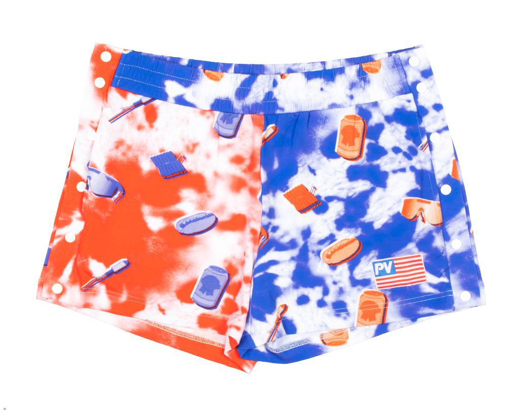 Pit Viper Firecracker Tear-Off Package Shorts Multicolor | UK TBEMKH-986