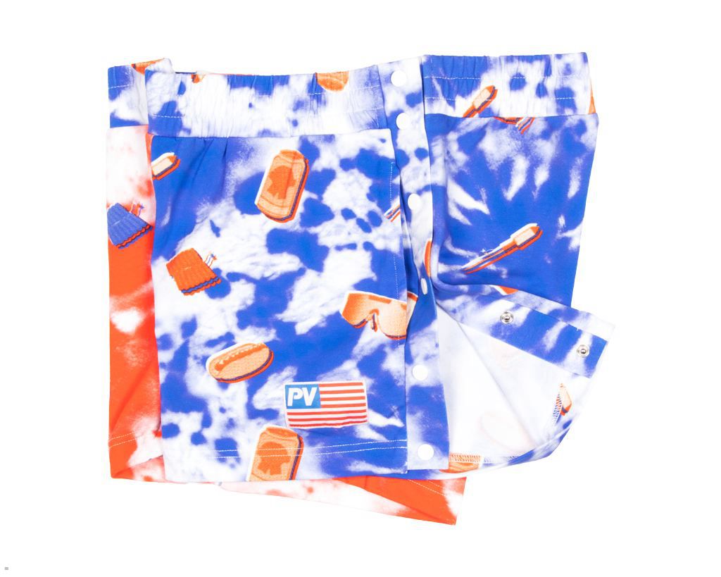 Pit Viper Firecracker Tear-Off Package Shorts Multicolor | UK TBEMKH-986