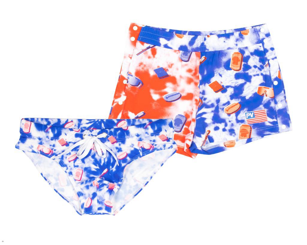 Pit Viper Firecracker Tear-Off Package Shorts Multicolor | UK TBEMKH-986