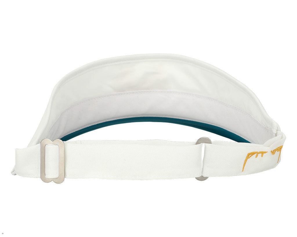 Pit Viper Fuck Golf Club Visor Hats White | UK KDHPBO-165