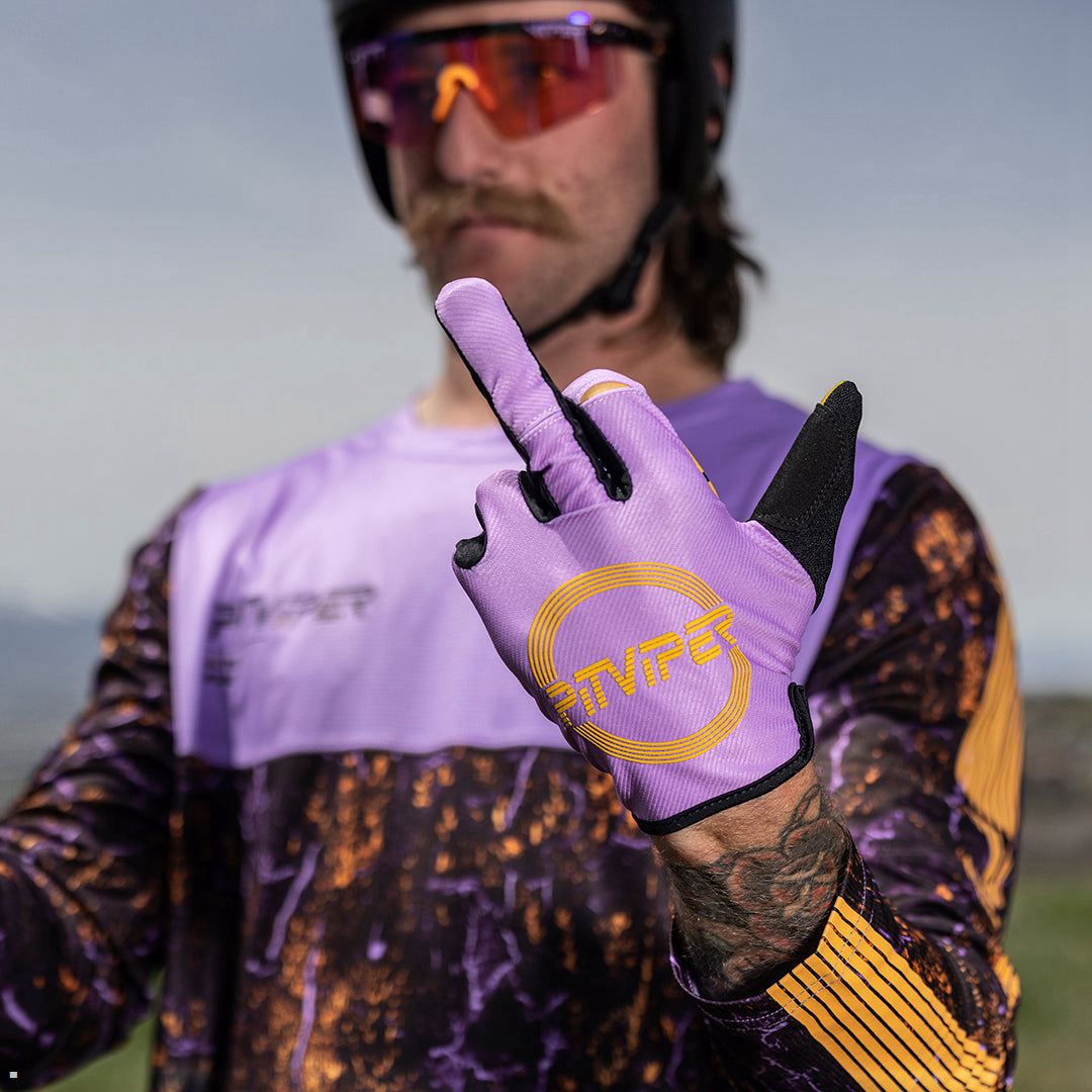 Pit Viper High Speed Off Road II Gloves Purple | UK LPCHUS-408