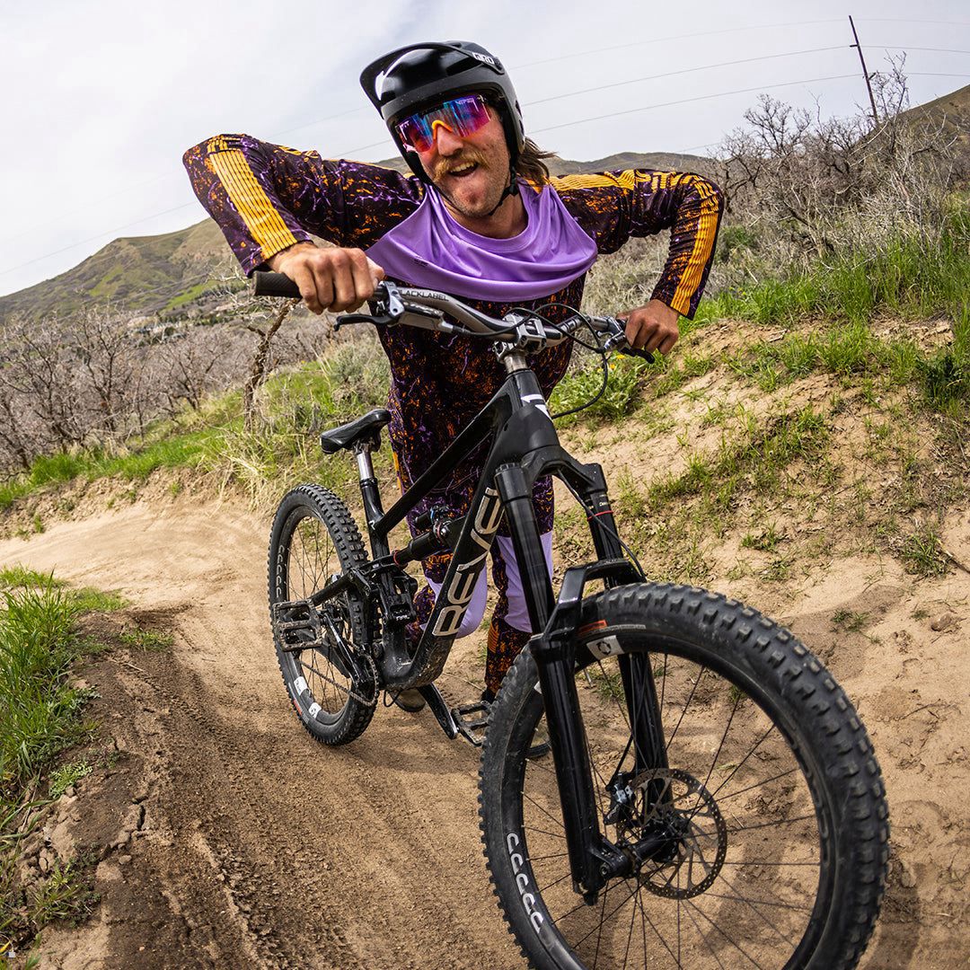 Pit Viper High Speed Off Road II Long Sleeve Jersey Purple | UK DXCYGV-453