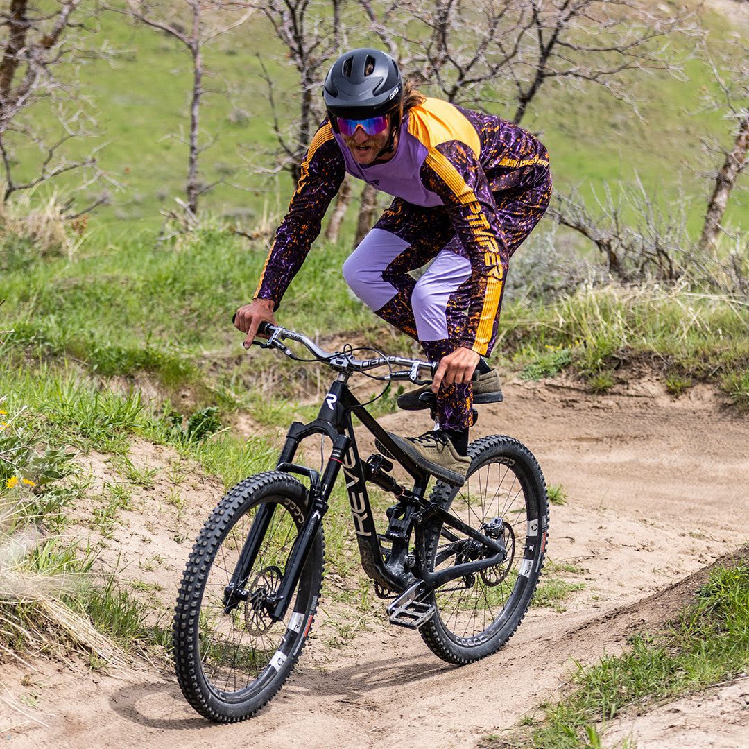 Pit Viper High Speed Off Road II Long Sleeve Jersey Purple | UK DXCYGV-453