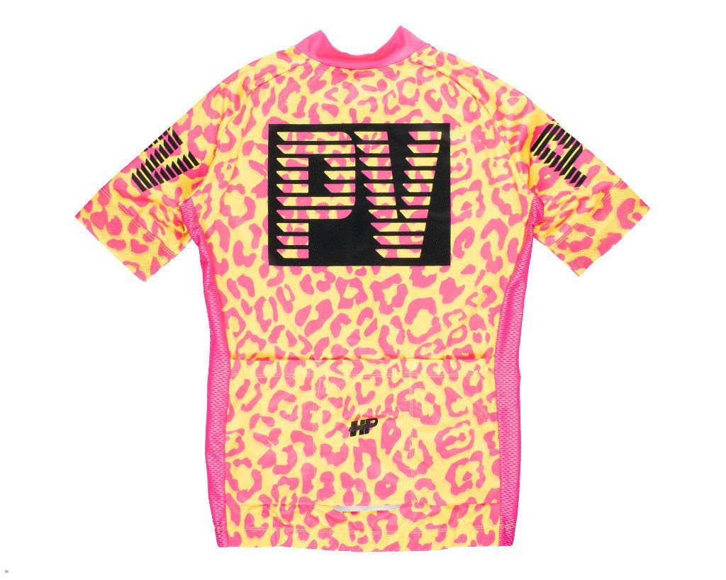 Pit Viper Men's Wildcat Jersey Yellow Pink | UK VCLOJH-905