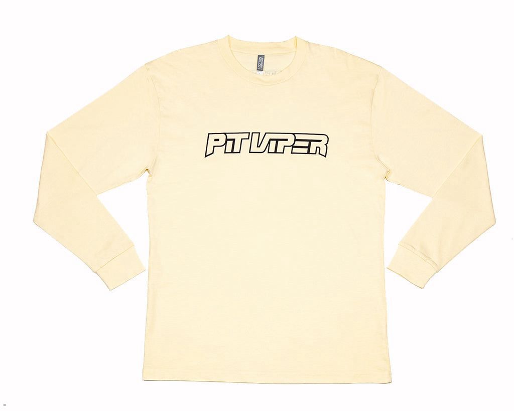 Pit Viper Mini Fangs Sandstorm Long Sleeve T-Shirts Yellow | UK HAPENG-163