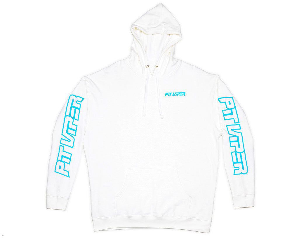 Pit Viper Mini Fangs White Hoodie White | UK OHLICP-894