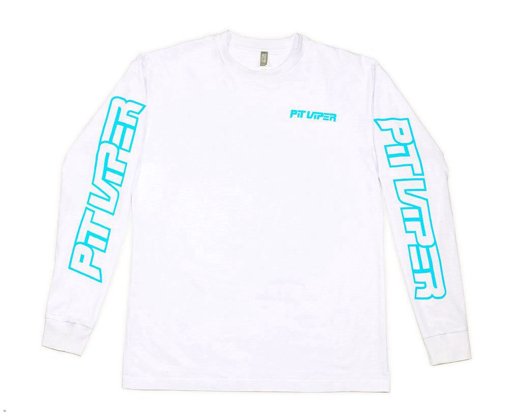 Pit Viper Mini Fangs White Long Sleeve T-Shirts White | UK THLMVU-847