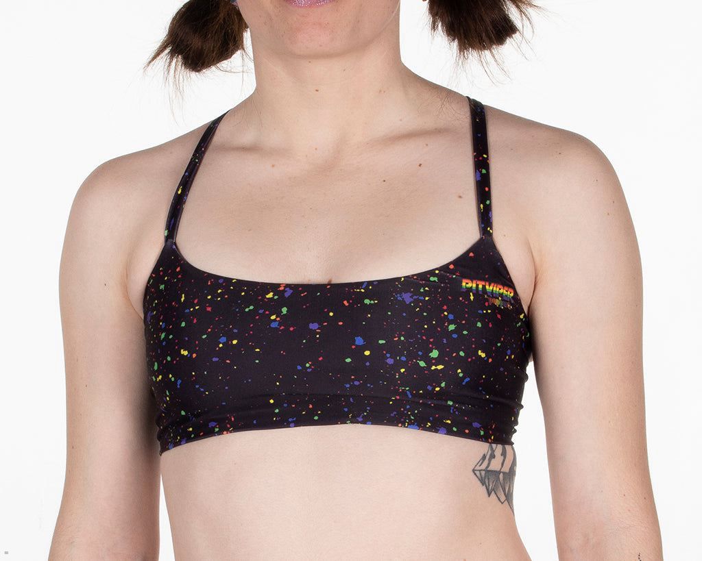 Pit Viper Rollerdome Bikini Top Black | UK FRSENO-542