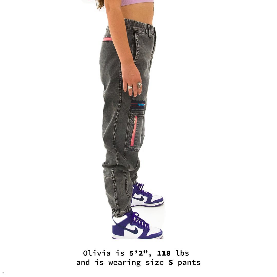 Pit Viper Sport Denim Sports Pants Black | UK JLWFKY-426