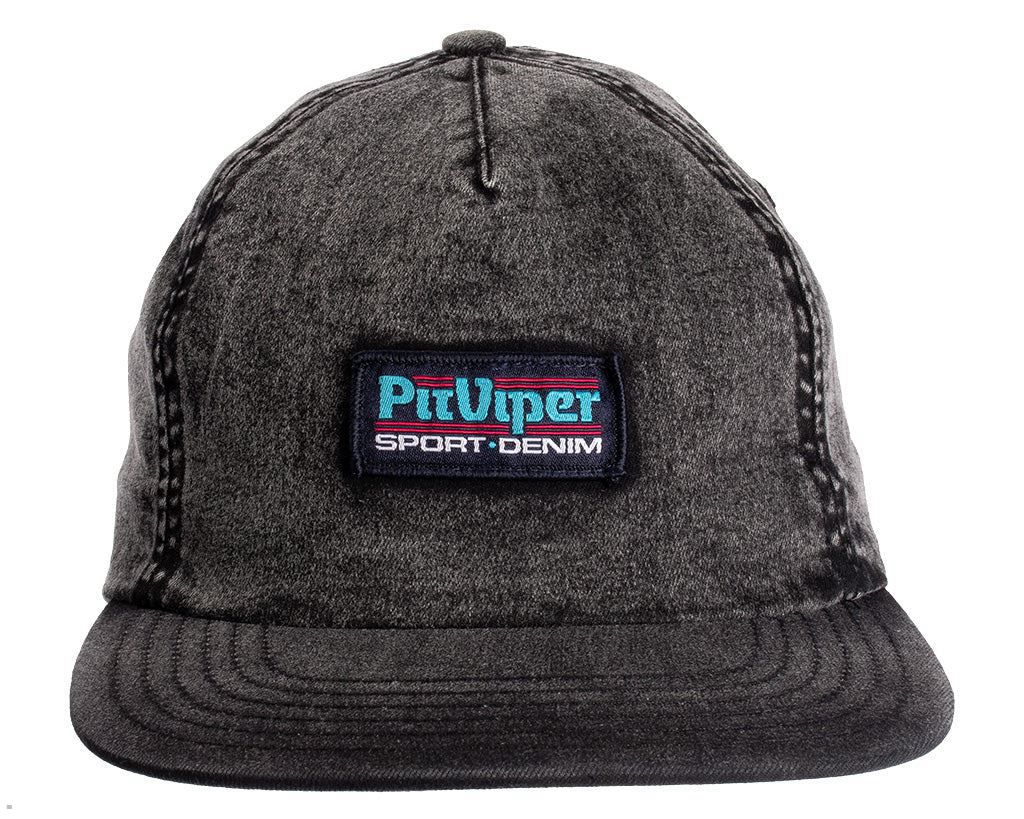 Pit Viper Sport Denim Unstructured Hats Grey | UK MVOSXE-542