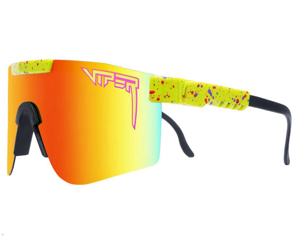 Pit Viper The 1993 Polarized Double Wide Sunglasses Yellow | UK BGHMOU-650