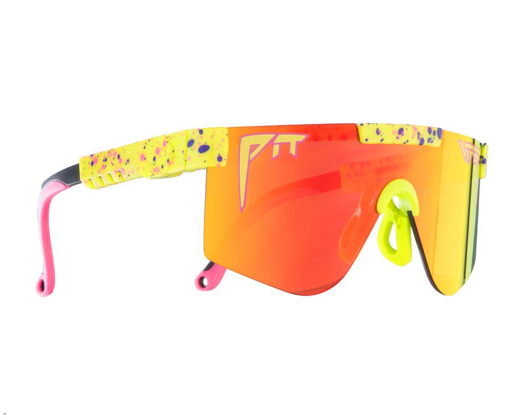 Pit Viper The 1993 XS Sunglasses Yellow | UK BDVUTM-370