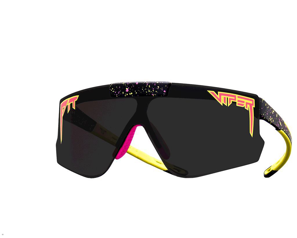 Pit Viper The 93 Dusk Flip-Offs Sunglasses Black | UK UEOVYZ-789