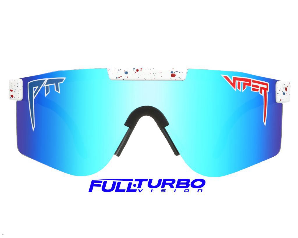 Pit Viper The Absolute Freedom Polarized Double Wide Sunglasses White | UK POXEBV-305