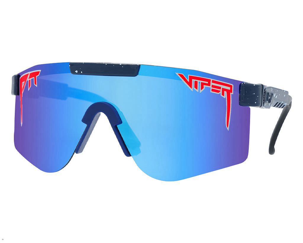 Pit Viper The Basketball Team Polarized Double Wide Sunglasses Blue | UK IXTQJF-531