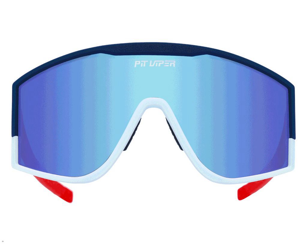 Pit Viper The Basketball Team Try-Hard Sunglasses Blue | UK HLASWG-543