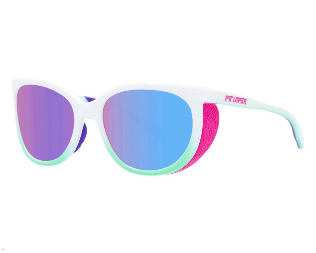 Pit Viper The Bonaire Breeze Fondue Sunglasses White | UK TCSAHQ-650