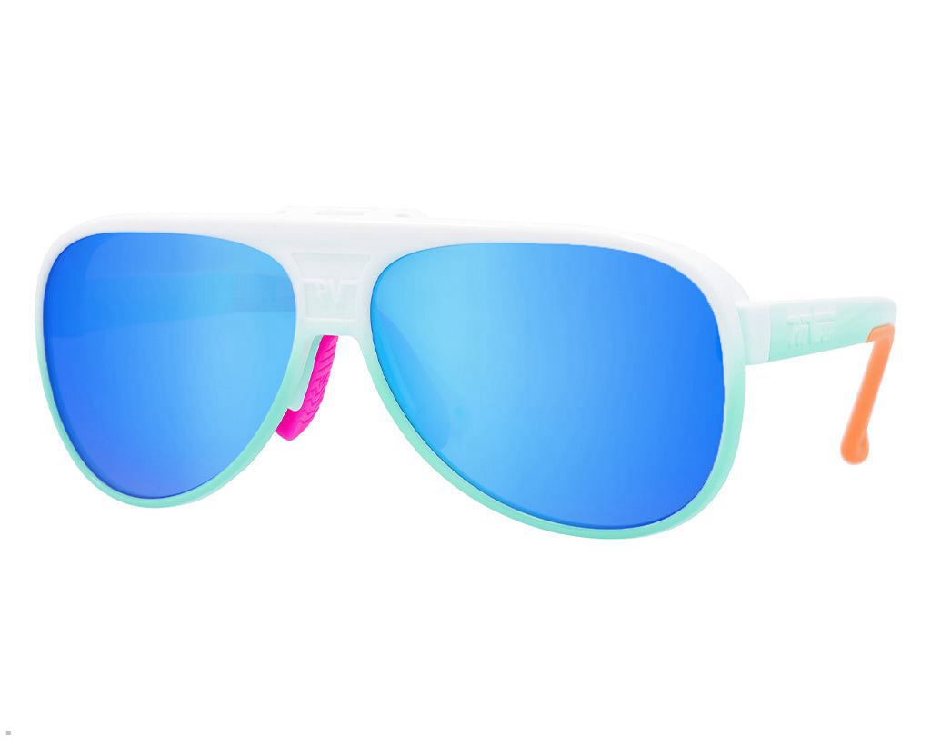 Pit Viper The Bonaire Breeze Lift-Offs Sunglasses White | UK KBDNPF-175