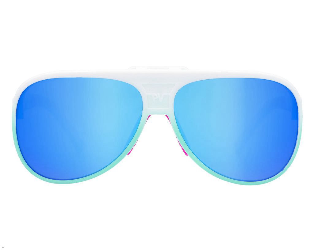 Pit Viper The Bonaire Breeze Lift-Offs Sunglasses White | UK KBDNPF-175