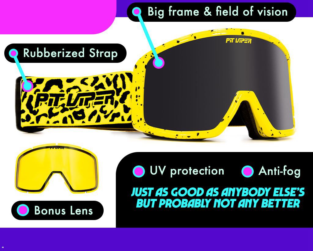 Pit Viper The Carnivore Gogglés Grande Sunglasses Yellow | UK ISYDUZ-843