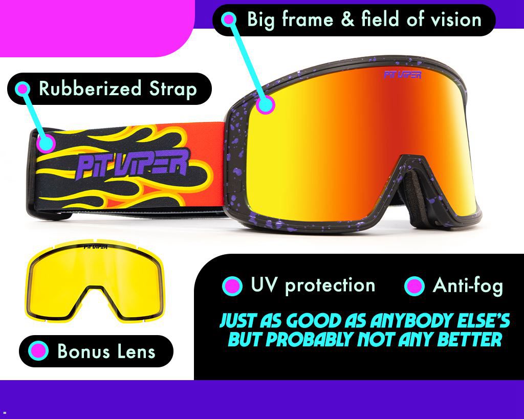 Pit Viper The Combustion Gogglés Grande Sunglasses Yellow | UK VHCOQK-526