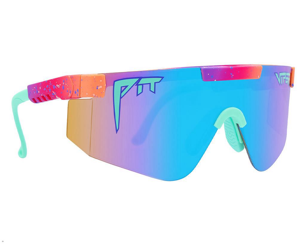 Pit Viper The Copacabana 2000's Sunglasses Red | UK CVOTDY-901