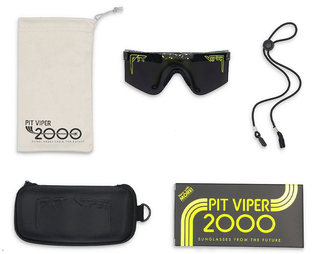 Pit Viper The Cosmos 2000s Sunglasses Black | UK DBTHQU-702