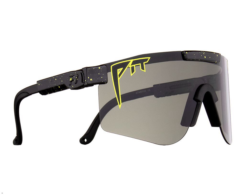 Pit Viper The Cosmos Double Wide Sunglasses Black | UK UFVEKY-580