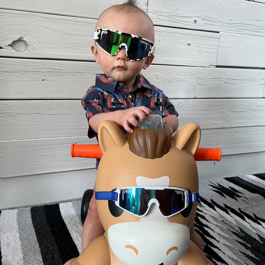 Pit Viper The Cowabunga Baby Vipes Sunglasses White | UK OLHJUR-618