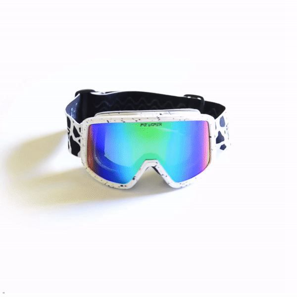 Pit Viper The Cowabunga Gogglés Grande Sunglasses White | UK EYFZKJ-012