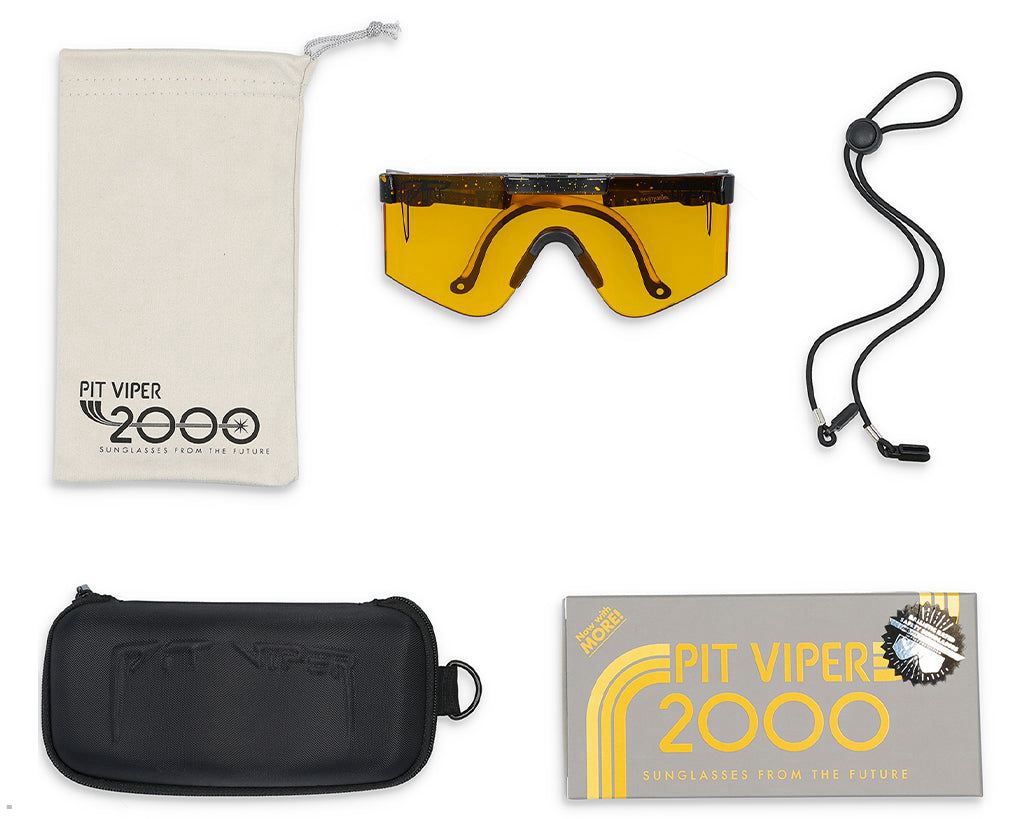 Pit Viper The Crossfire 2000s Sunglasses Yellow | UK ANEBSY-239