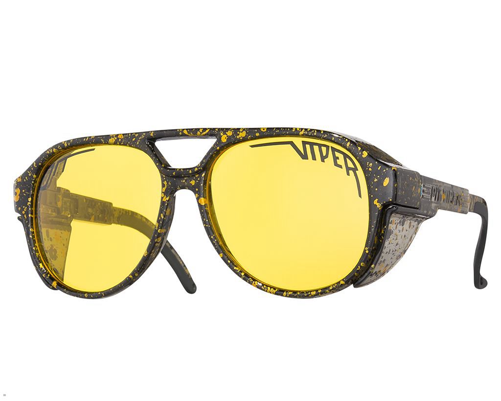 Pit Viper The Crossfire Exciters Sunglasses Yellow | UK LKYFZI-027