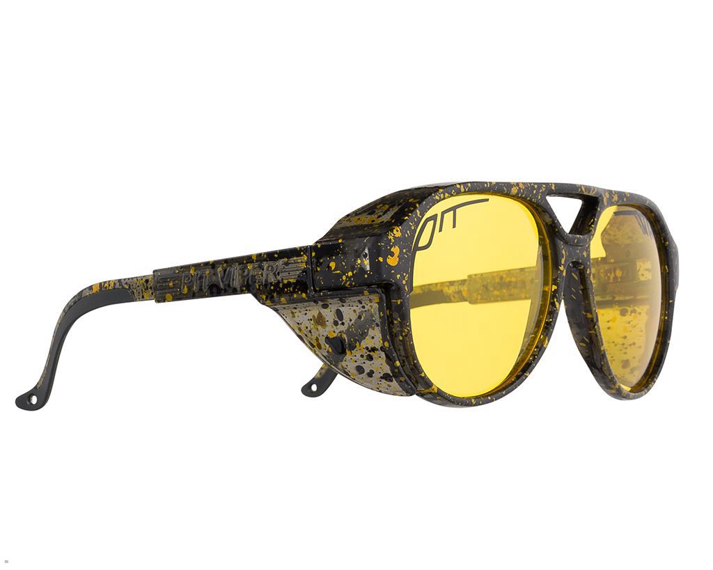 Pit Viper The Crossfire Exciters Sunglasses Yellow | UK LKYFZI-027