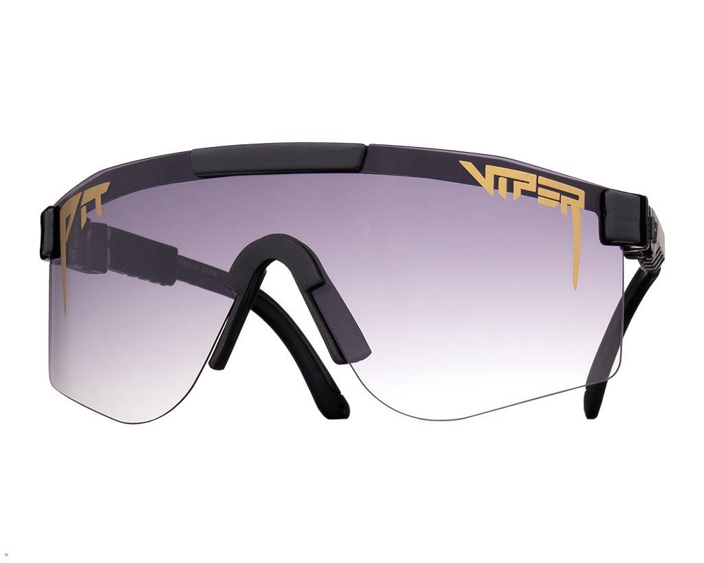 Pit Viper The Exec Fade Double Wide Sunglasses Black | UK FQWPBY-823