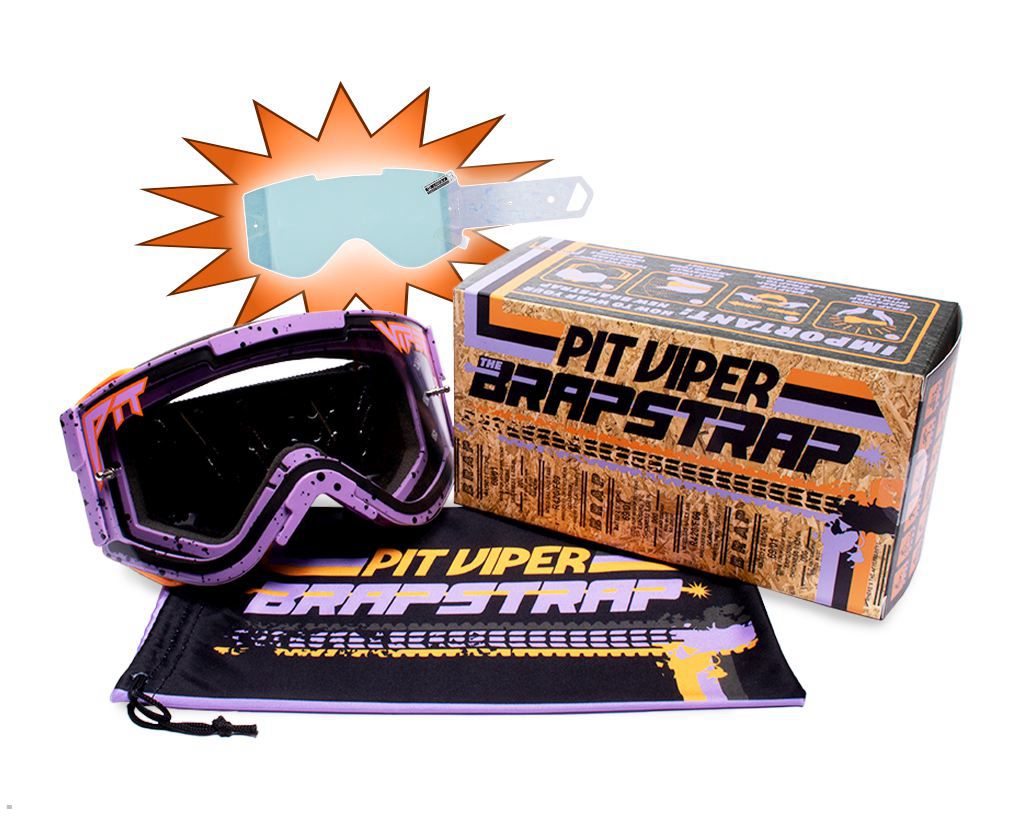 Pit Viper The High Speed Off Road II Brapstrap Sunglasses Purple | UK OCGTDJ-580