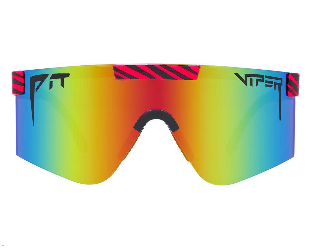 Pit Viper The Hot Tropics 2000s Sunglasses Red | UK BWNOFM-059