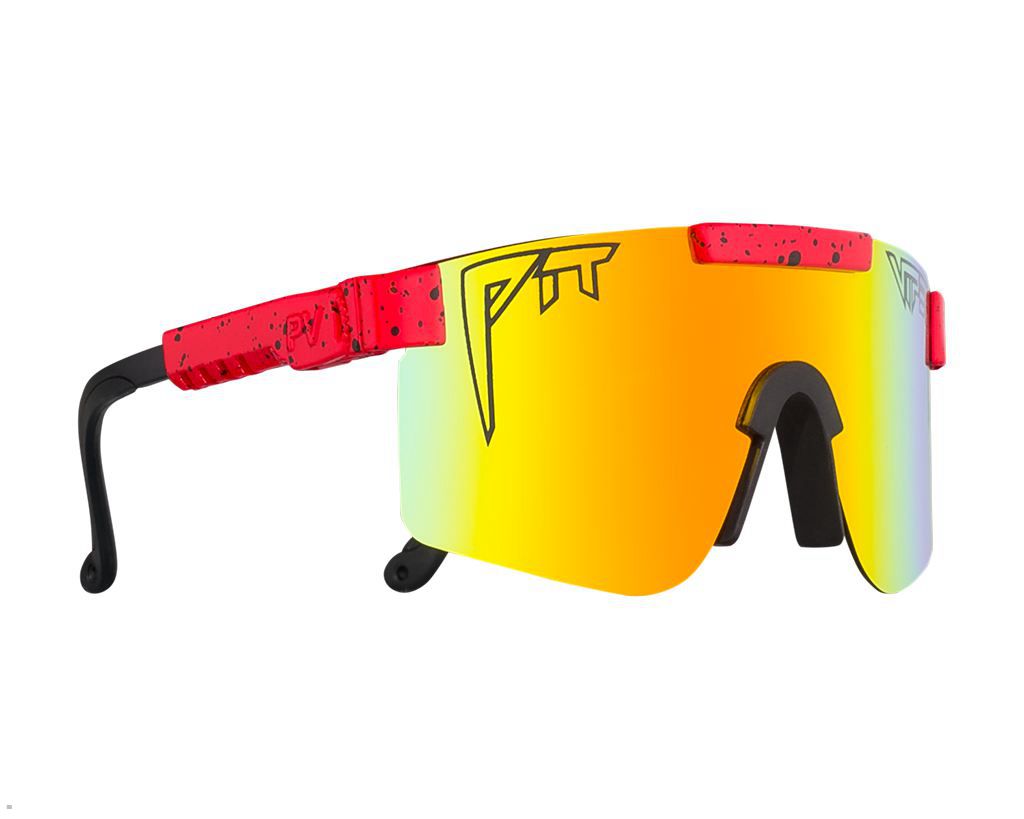 Pit Viper The Hotshot Polarized Sunglasses Red | UK SVDPYR-469