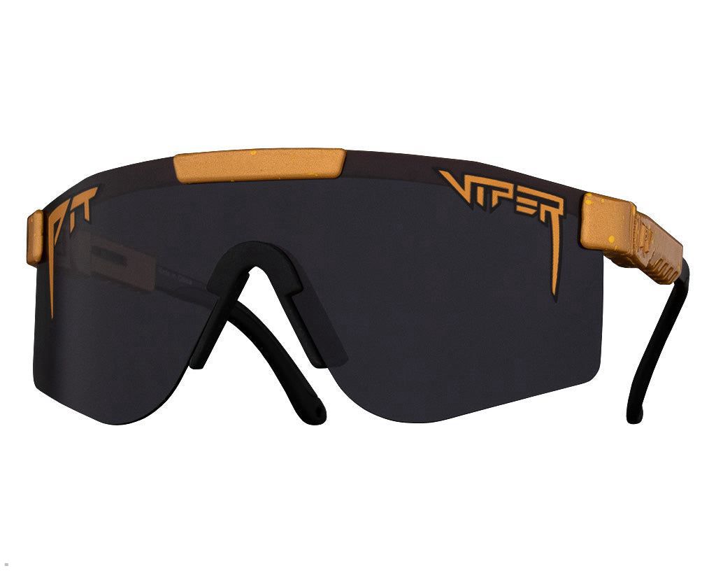 Pit Viper The Kumquat Polarized Double Wide Sunglasses Brown | UK NJVOWR-935