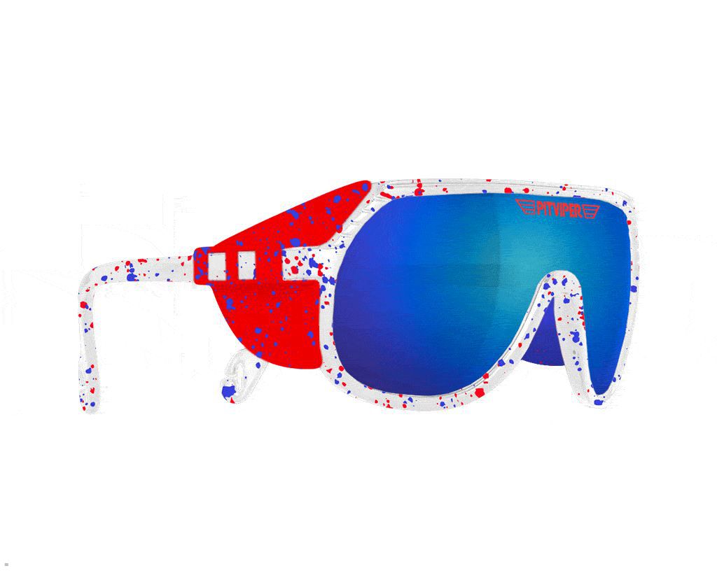 Pit Viper The Merika Grand Prix Sunglasses Blue | UK HDRNMK-468