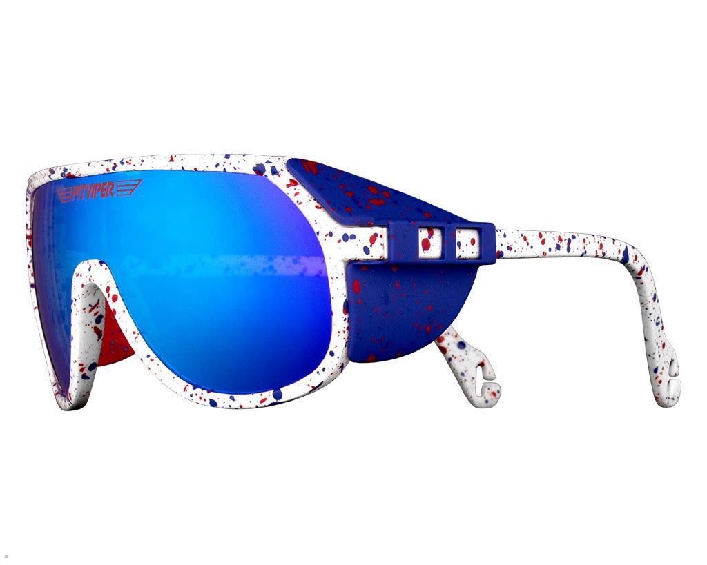 Pit Viper The Merika Grand Prix Sunglasses Blue | UK HDRNMK-468