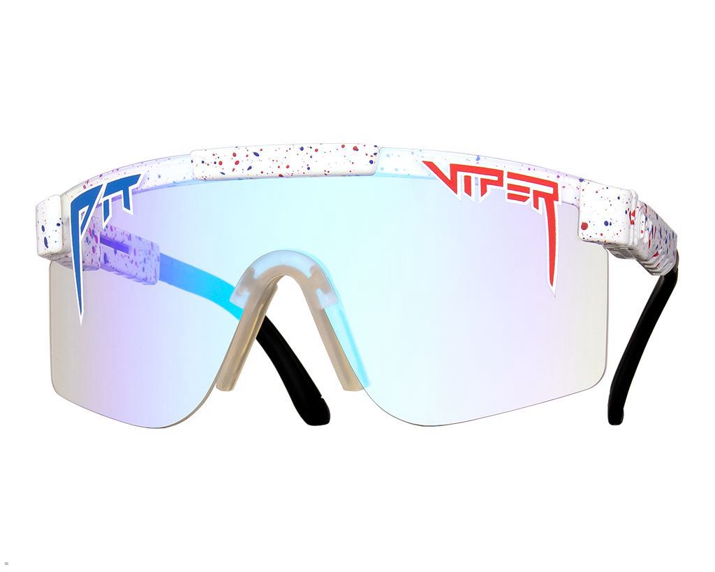 Pit Viper The Merika Night Shades Sunglasses White | UK XTQYSL-105