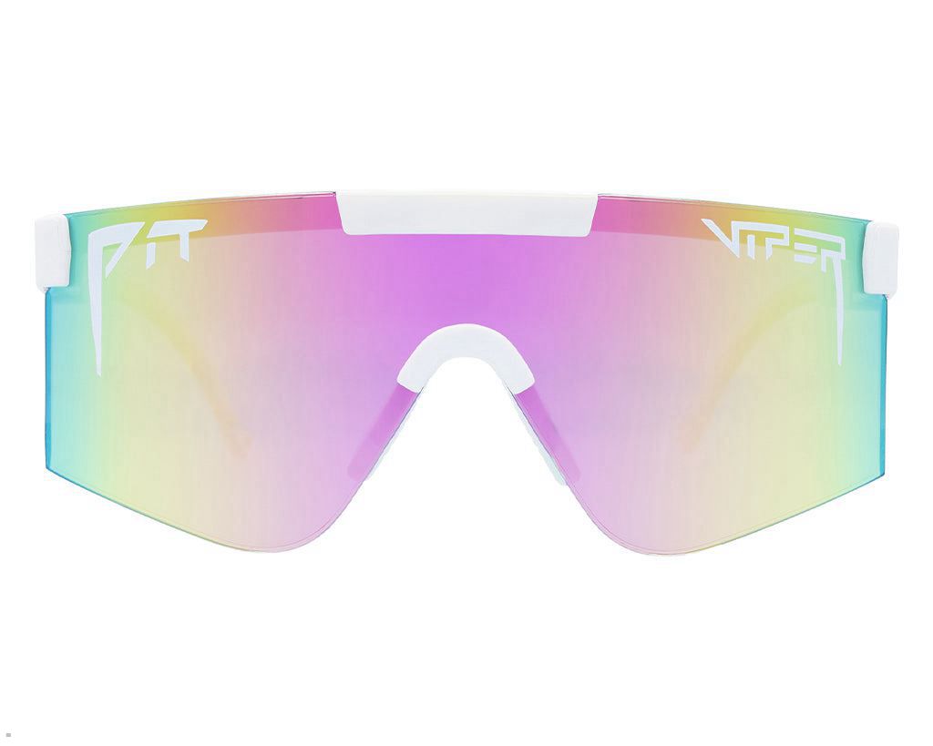 Pit Viper The Miami Nights 2000s Sunglasses White | UK AYDICM-916