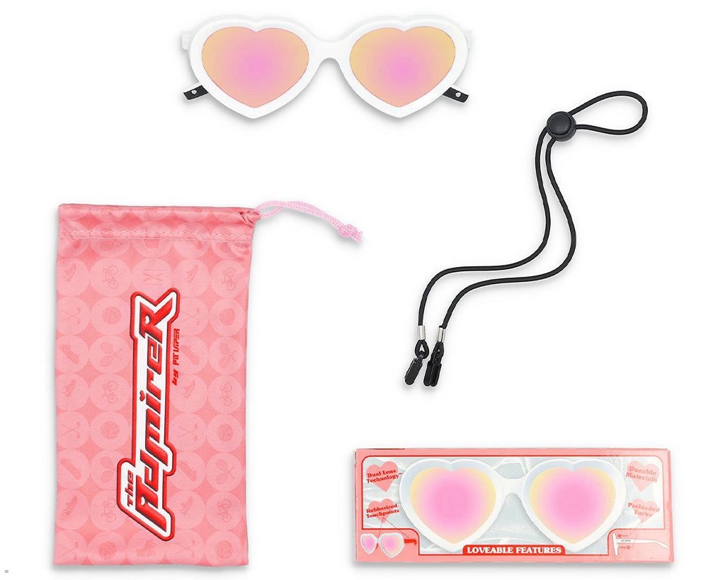 Pit Viper The Miami Nights Admirer Sunglasses White | UK FVSHNO-190