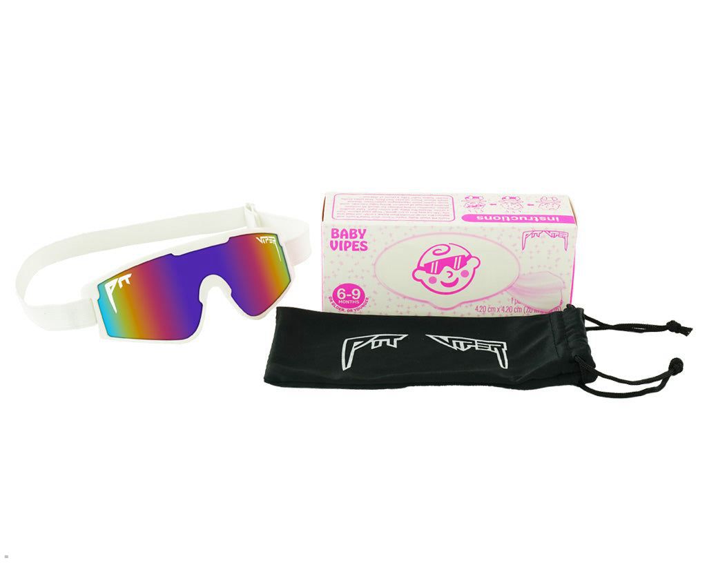 Pit Viper The Miami Nights Baby Vipes Sunglasses White | UK WJVOUP-016